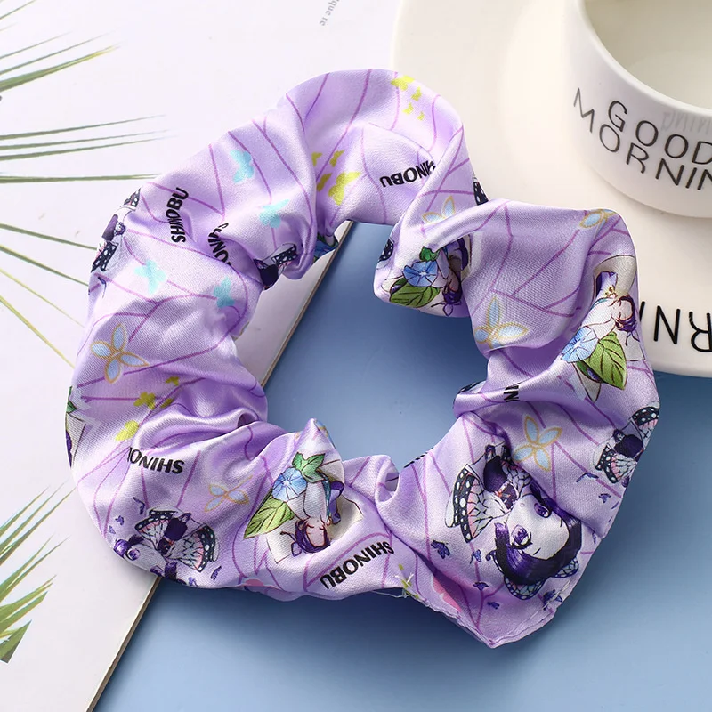 

Anime Demon Slayer: Kimetsu No Yaiba Hair Tie Hair Tie Hair Tie Cosplay Cartoon Series Character Girls Cute Flower Head Tie