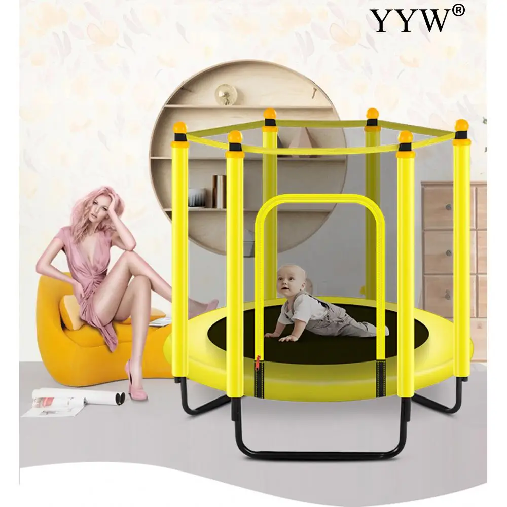 Высококачественный детский батут Круглый бесшумный Фитнес Эластичный трос для