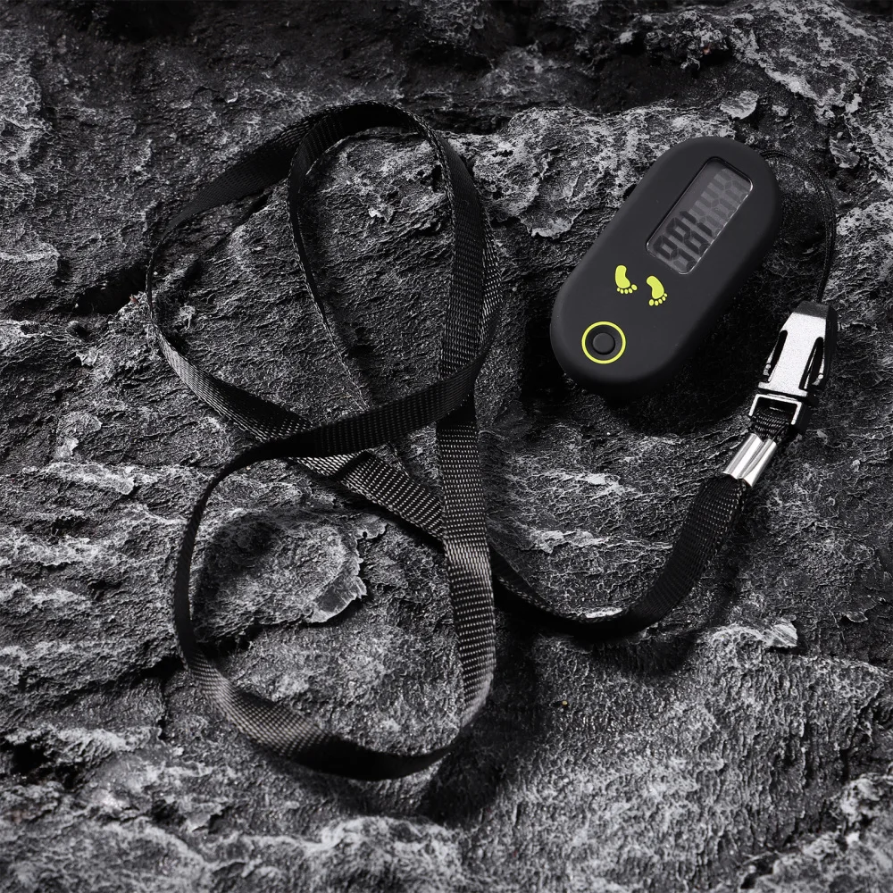 

Clispeed 3D Digital Pedometer Mini Simple Walking Step for Men Exercise (Black)