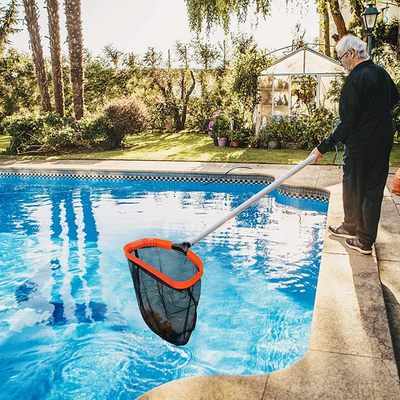Сетка-скиммер для бассейна 17-дюймовый инструмент очистки грабли листьев тонкая