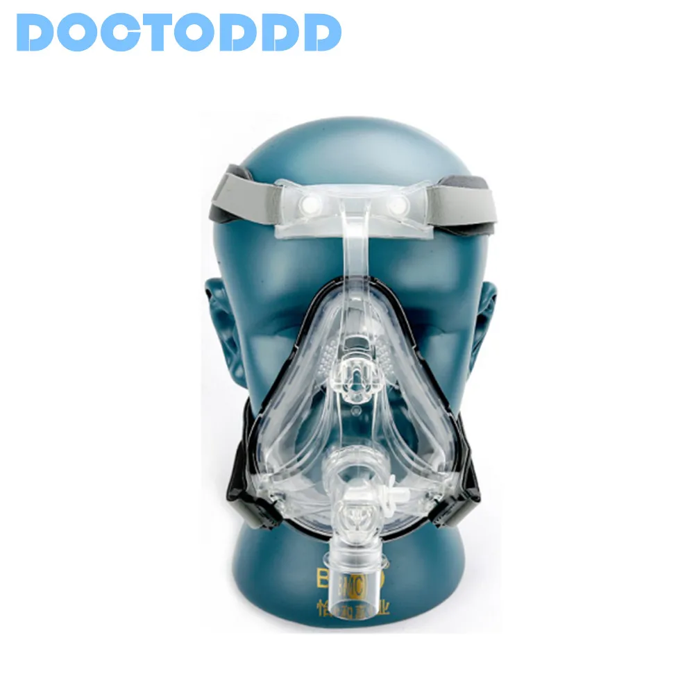 BMC FM1 маска для лица CPAP Авто сипап apap BiPAP маска с бесплатным головным убором SML размеры для апноэ сна OSAS храпа терапия