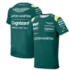 Горячая Распродажа F1 формула один команда Aston Martin WEC Vettel водительская тема с коротким рукавом мужская и женская летняя футболка для гонок