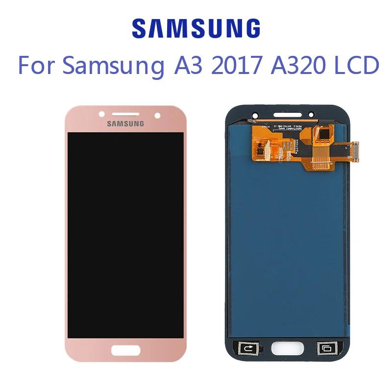 Для Samsung Galaxy A3 2017 ЖК-дисплей сенсорный экран дигитайзер в сборе A320 A320M SM-A320F A320FD LCD |