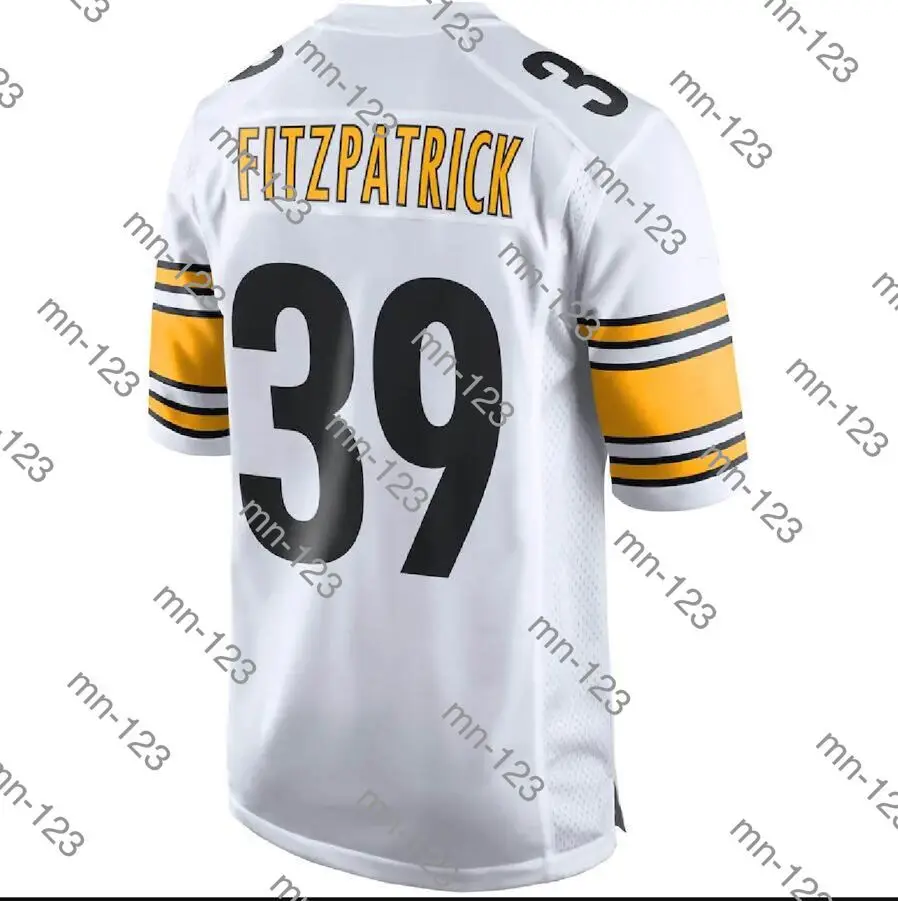 

embroidery American Jersey Minkah Fitzpatrick Men Women Kid Youth White Pittsburgh Football Jersey