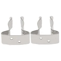 2pcs 304 stainless steel boat hook shovel holder wall mount tube holder clips paddle spring clamps bracket clip