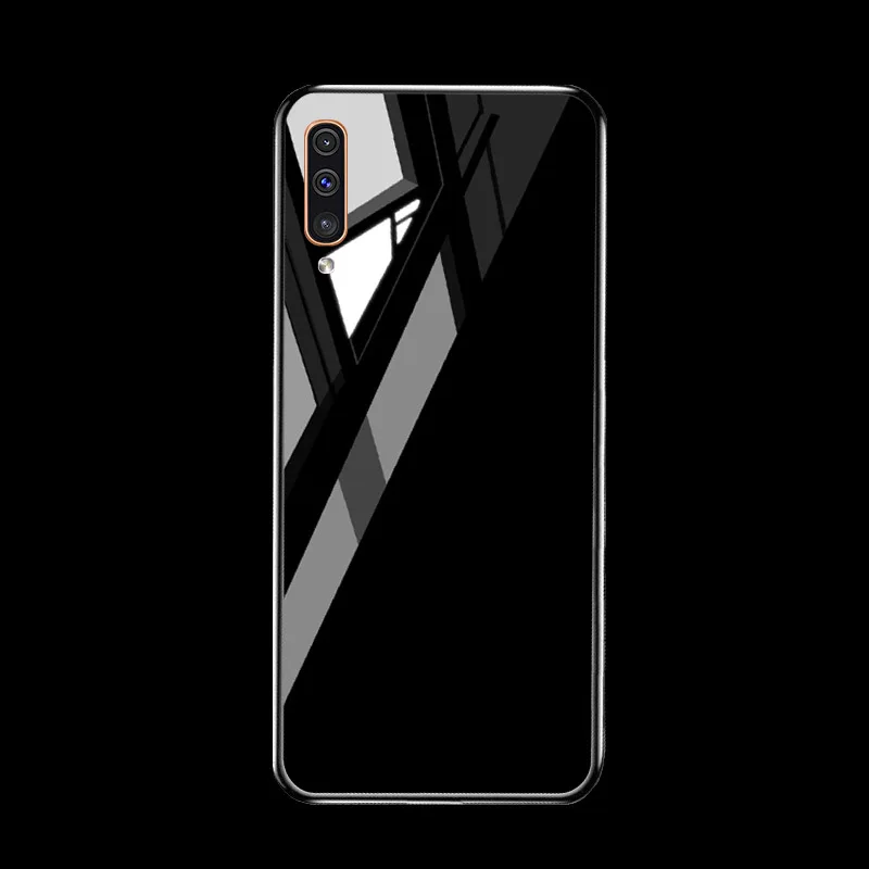 M055 Закаленное Стекло чехол СПС samsung Galaxy A50 A70 A40 A30 A20 A60 A10 A80 A90 5G A50s A20s A10s чехол samsung A7 A8 плюс Чехол - Цвет: M055