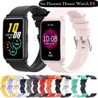 Силиконовый ремешок для часов 20 мм для Huawei Honor Watch ES Galaxy Watch 3, 41 мм, смарт-браслет для Haylou LS02
