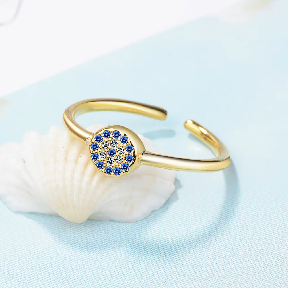 Женские кольца на палец FENGLI серебристые цветные радужные с капающим маслом