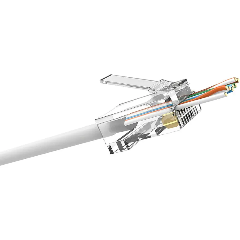Концевые разъемы ZoeRax RJ45 Cat5 Cat5e позолоченные 8P8C UTP/STP Ethernet сетевой