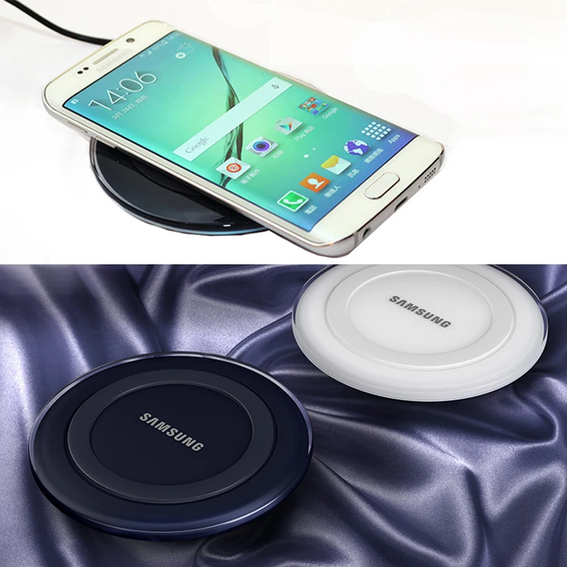 Фото Беспроводное зарядное устройство QI 5 В/2 а с кабелем micro usb для Samsung Galaxy S7 S6 EDGE S10 S9 S8 Беспроводное зарядное устройство QI 5 В/2 а с кабелем micro usb для Samsung Galaxy S7 S6 EDGE S10 S9 S8