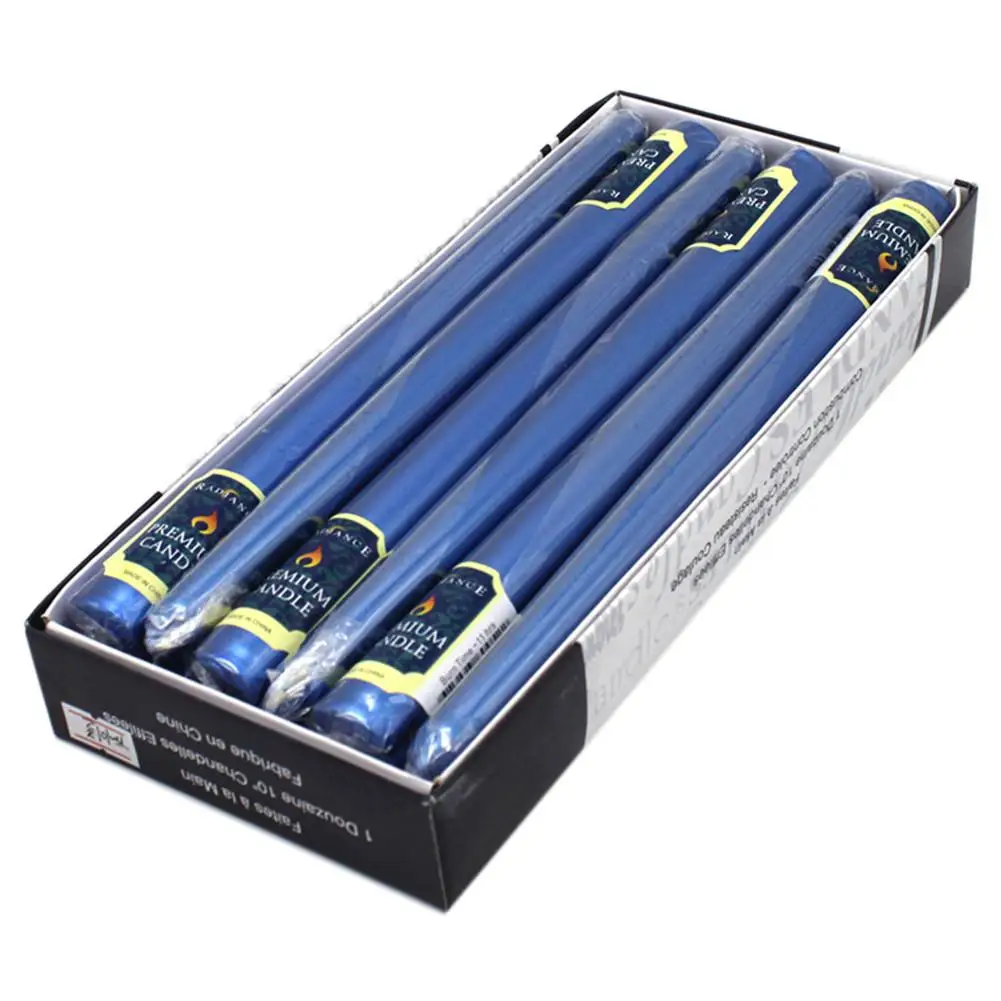 12 шт. конусная свеча 10 дюймов длинная ароматическая Бездымная Свеча для