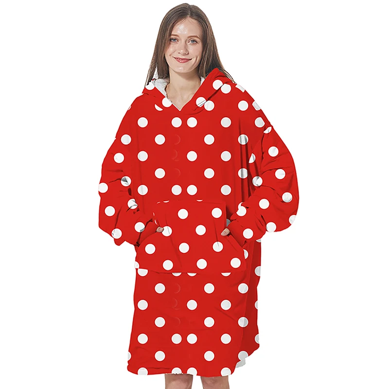 Худи Laamei свитшот для женщин и мужчин толстовка большого размера одеяло пальто