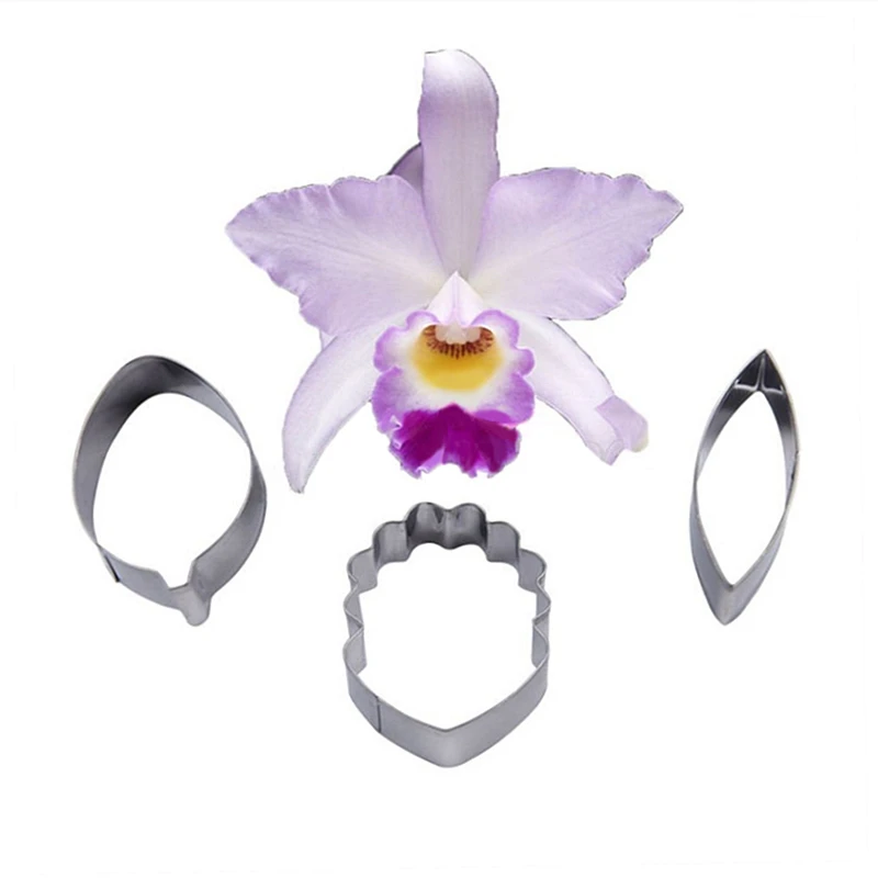 3 шт./компл. формочки для печенья Орхидея Дендробиум лепестков цветка инструмент