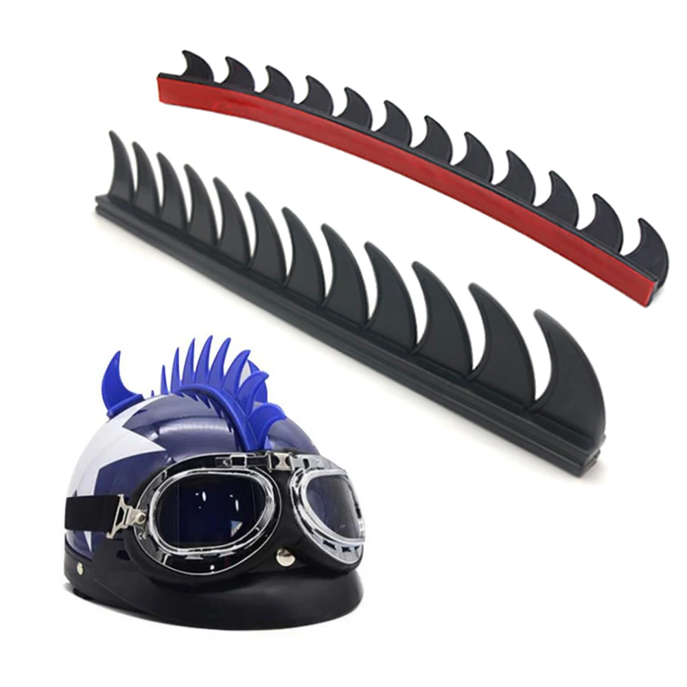 6 Цвета мотоциклетный шлем светоотражающие наклейки Байк Резиновая полоса шипы