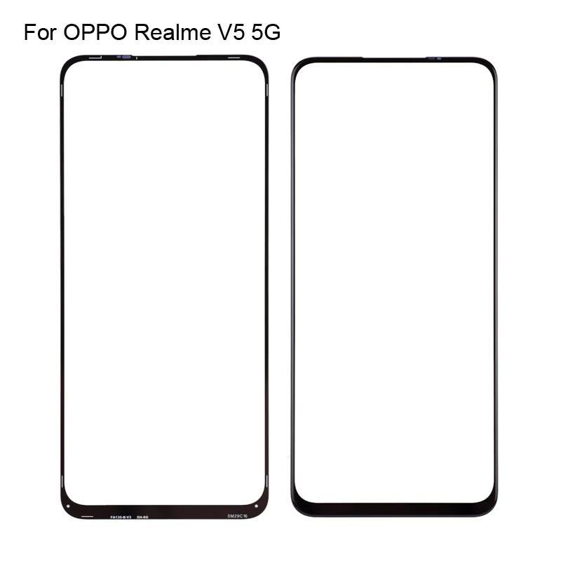 

2 шт. для OPPO Realme V5 5G спереди ЖК-дисплей Стекло объектив сенсорный Экран V 5 RMX2111 сенсорный Экран Панель внешний Экран Стекло без flex