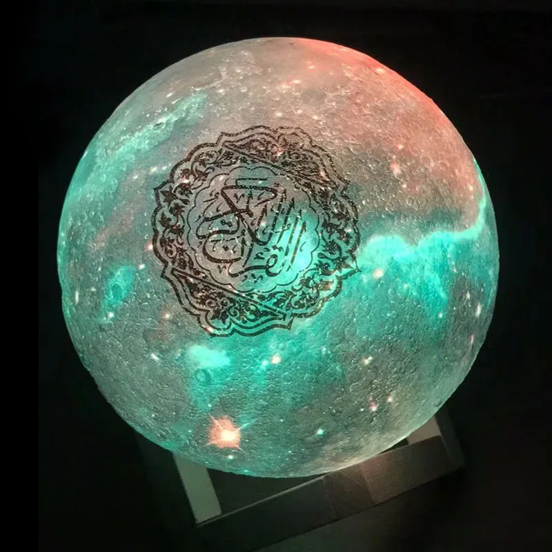 LED Moon Lamp Quran Speaker Bluetooth MP3 Music Player Muslim Eid Ramadan Light Islamic Gift | Лампы и освещение
