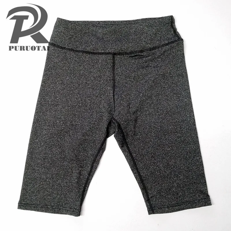Брюки Капри для йоги быстросохнущие и дышащие бриджи до колена спортивные шорты