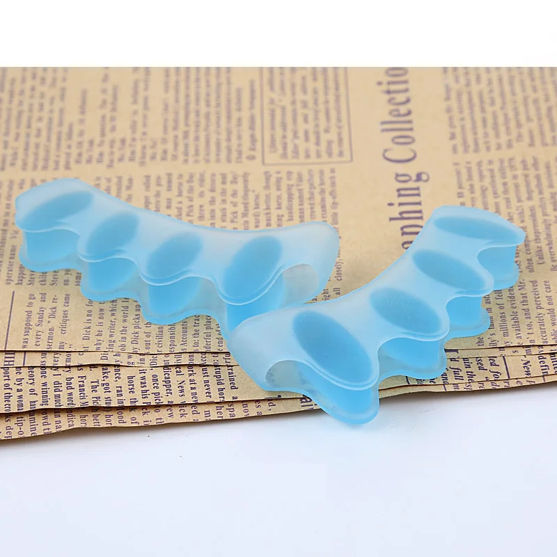 1 Pair Silicone Manicure Pedicure Gel Bunion Protector Toe Separator Straightener Hallux Valgus Plantar Fasciitis Toes Corrector | Красота и