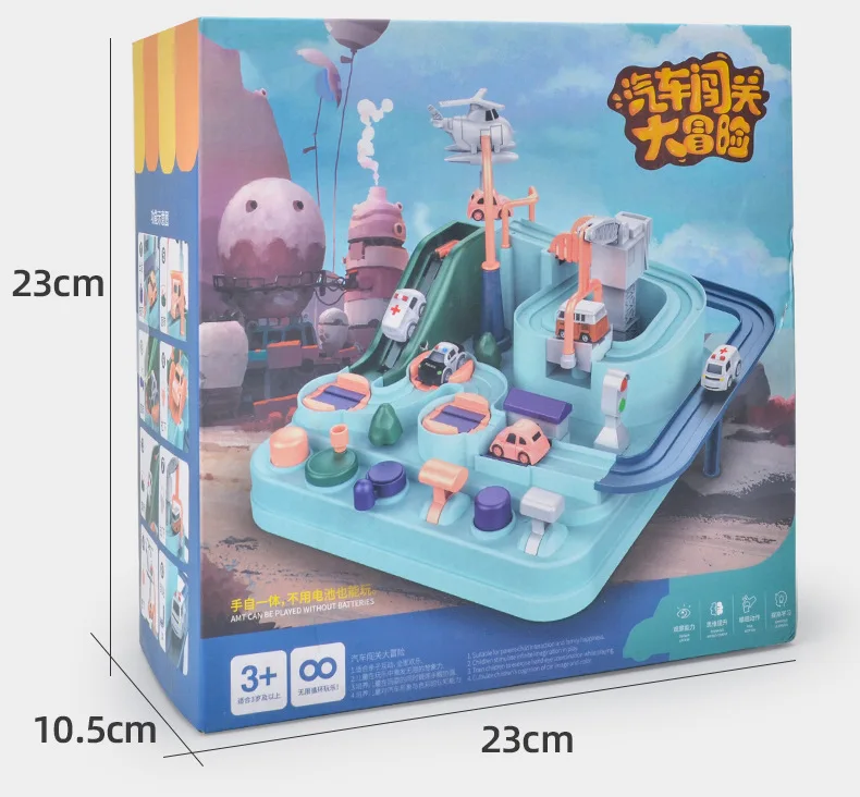 

Hot Racing Rail Car Model Racing Educational Toys Children Track Car Adventure Game Brain Game Christmas Interactive Train Toy