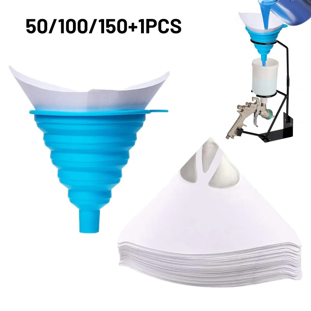 

Fine Paint Paper Strainers 150 Micron Paint Filter Nylon Mesh Net Funnel Paper Strainers For Automotive Spray Guns Painting
