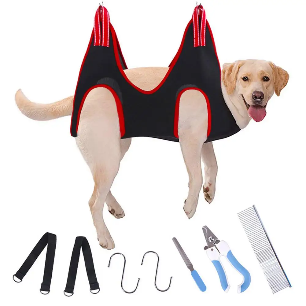 

Dog Grooming Hammock Assistant For Pets Pet Puppy Cats Dog Sling For Grooming Hammock Restraint Bag For Bathing Nails Clipping