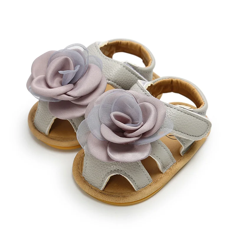 

Summer New Infant Flower Soft-soled Shoes 0-18M Baby Girls Casual Toddler Shoes Comfortable First Walkers With Headwear