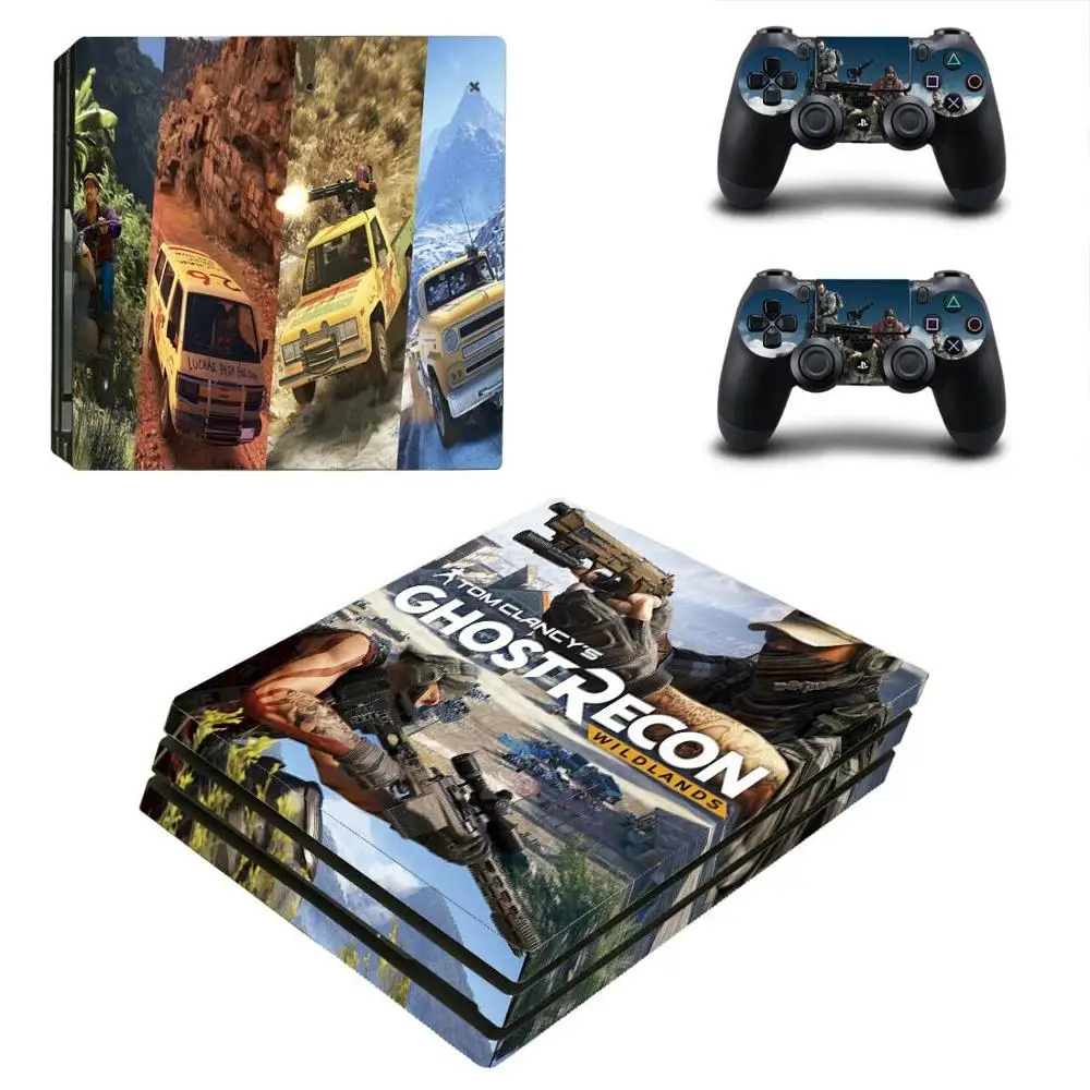 Наклейка на консоль и контроллер Tom Clancy's Ghost Recon Wildlands PS4 Pro | Электроника
