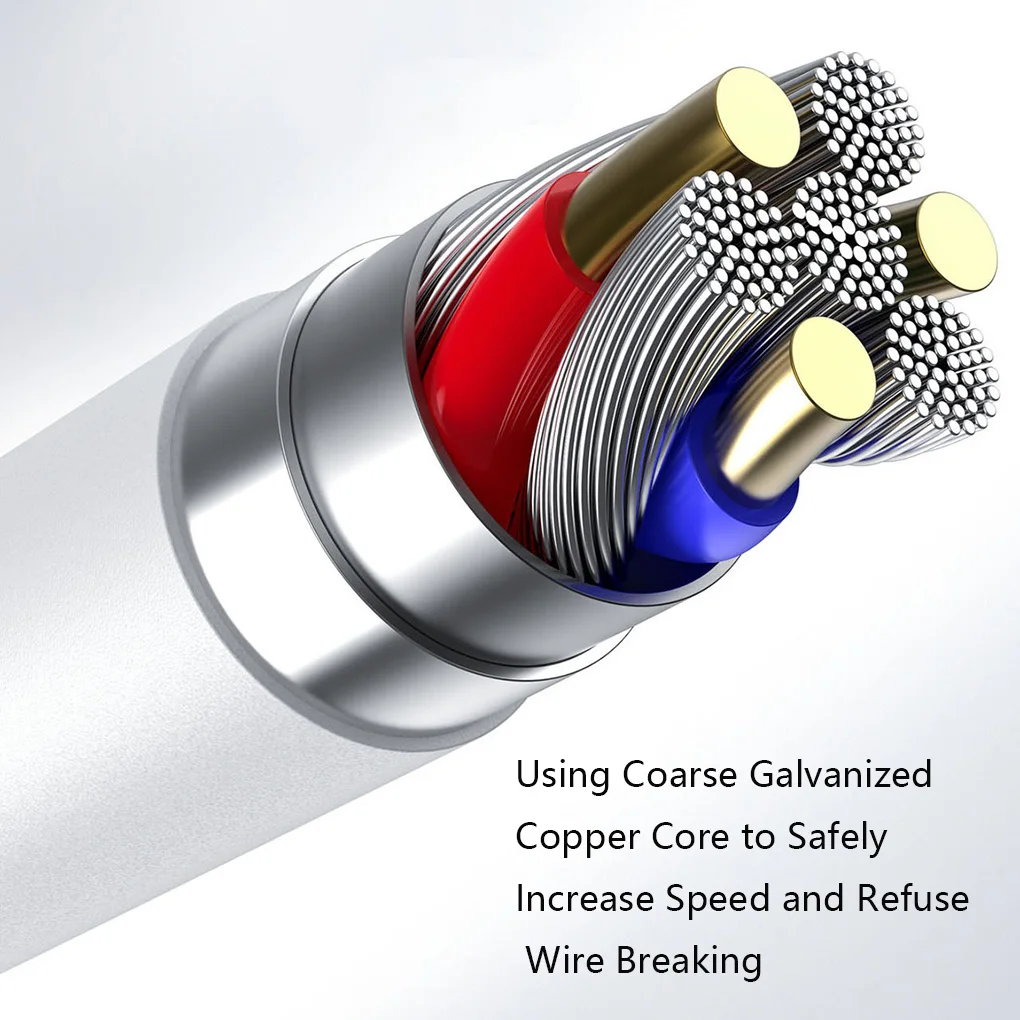 

5A USB Type C Cable For Samsung S20 S9 S8 Xiaomi Huawei P30 Pro Fast Charge Mobile Phone Charging Wire White Cable