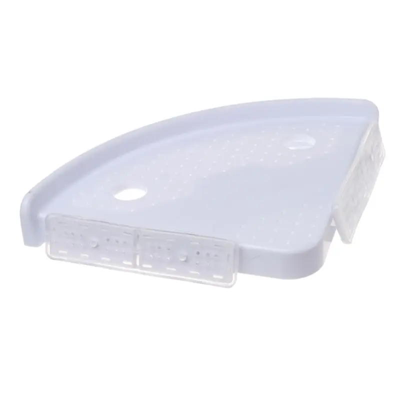 

Bathroom Corner Shelf Triple Wall Corner Mount Storage Holder Non-Marking Shelf