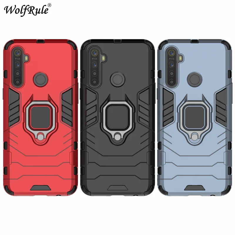

Holder Magnetic Case For Oppo Realme 5 Case Real Me 5 Durable Metal Ring Stand Cover For Oppo Realme 5 Cover Realme 5 Coque Capa
