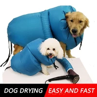 dog hair dryer blow bag portable pet drying bag quik drying folding grooming bags puppy cleaning accessories