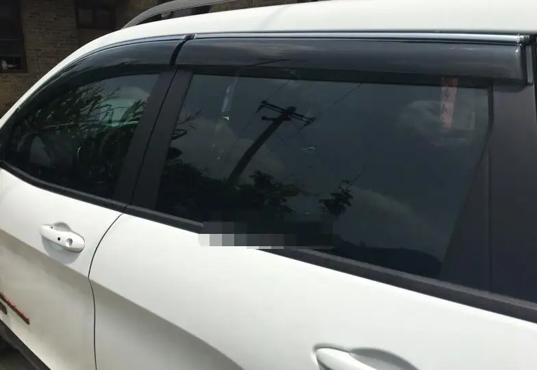 Пластиковый защитный козырек для окон Jeep Cherokee солнцезащитный от солнца и дождя