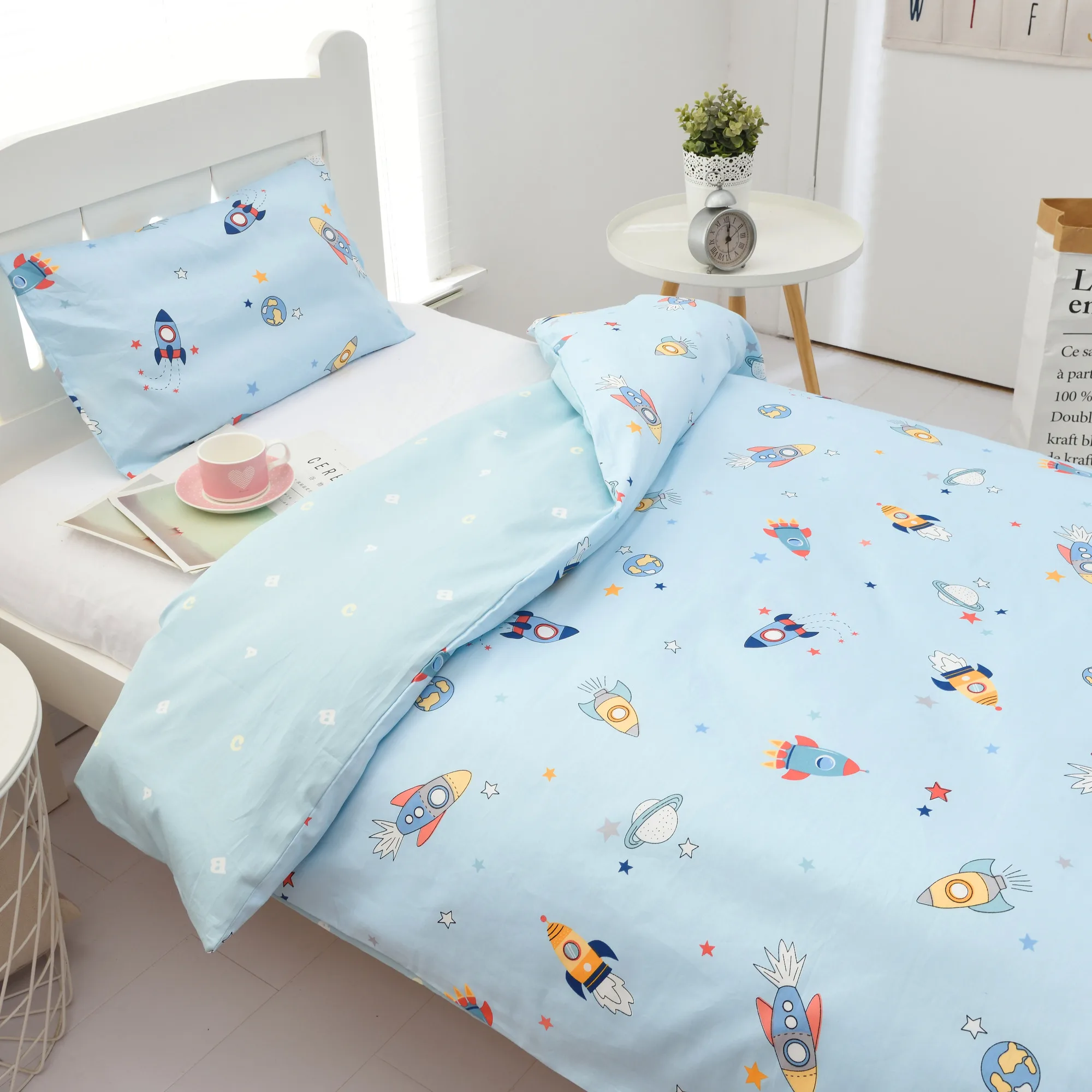 120x150 Детский комплект для детской кроватки из чистого хлопка
