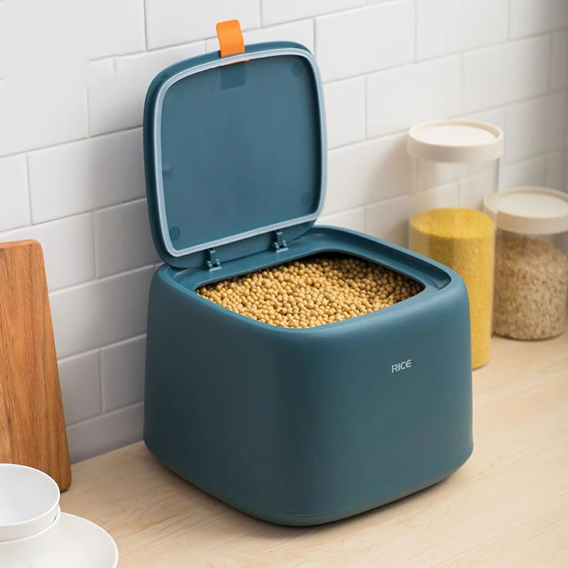 

Кухонный пластиковый контейнер для хранения риса весом 10 кг, герметичный влагостойкий большой контейнер для хранения пищевых продуктов дл...