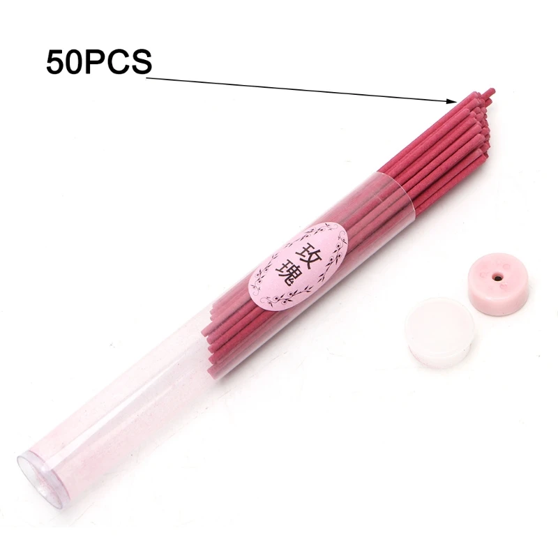 

50pcs Sticks Incense Burner Fragrance Spices Natural Aroma Sandalwood Air Freshener 7 Flavors