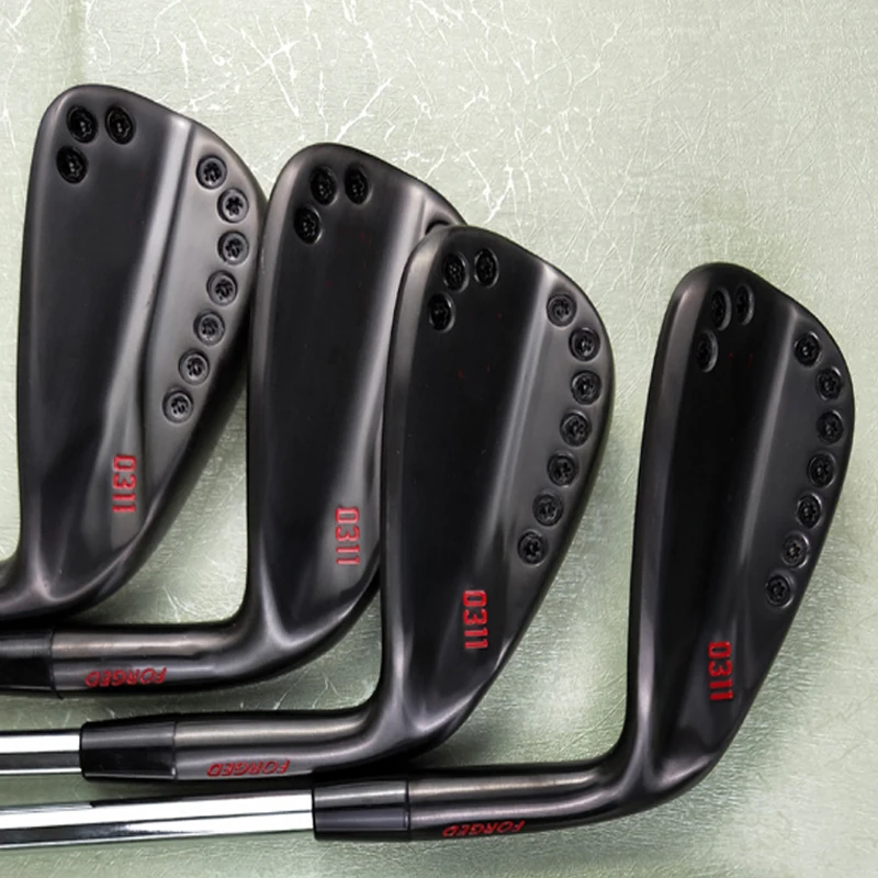 Гольф клуб 113 Черный Красный утюги для гольфа Жесткий Гибкий графитовый или