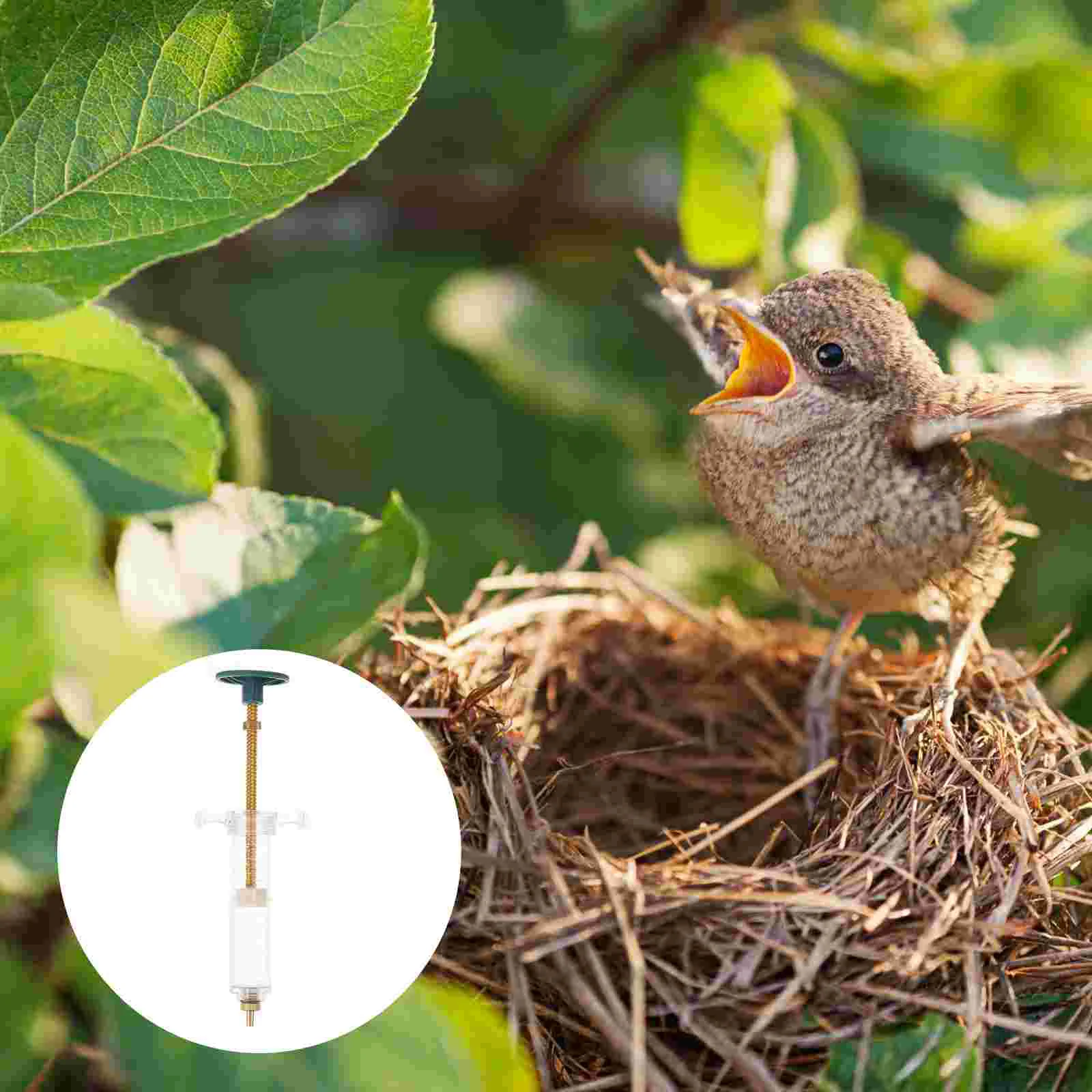 

1Pc Practical Large-capacity Syringe Livestock Coarse Mouth Syringe White