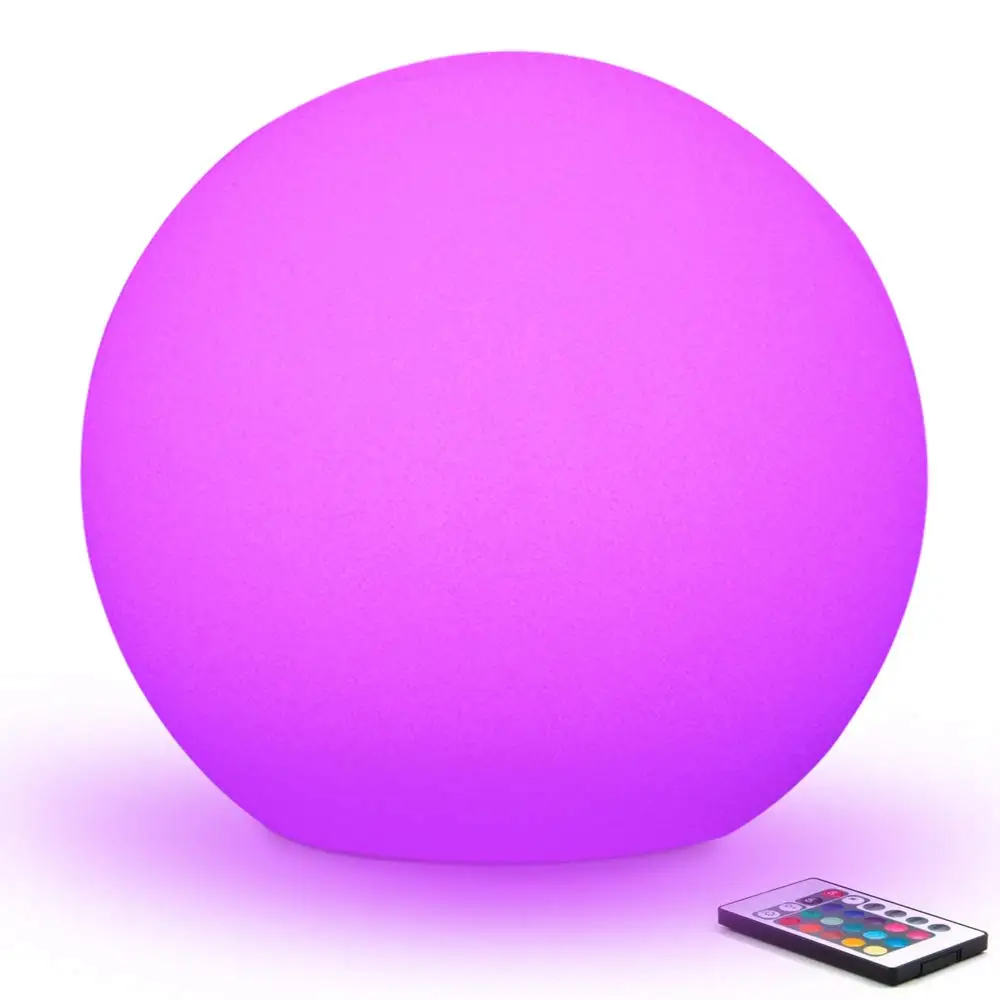 

Rechargeable Remote Control LED Ball Night lights Indoor Home Table Lamp Garden Lawn Light Wedding Party KTV Bar Room Decoration