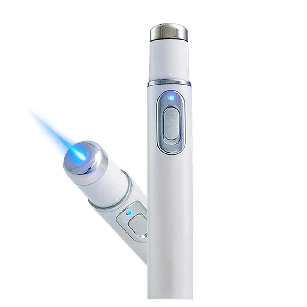 Kd-7910 лазерная ручка для удаления акне Blu-Ray ручка для удаления токсинов и морщин Массажная ручка из нержавеющей стали от AliExpress WW