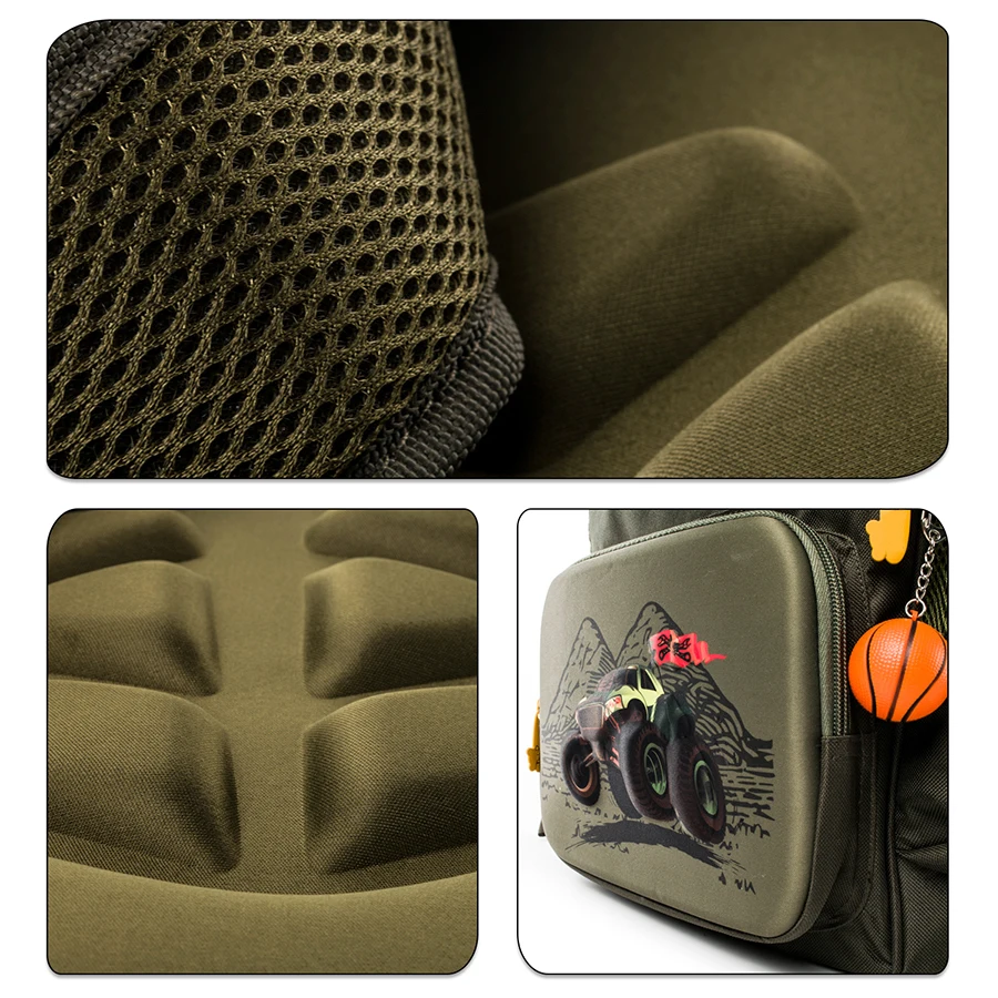 2015 Kids Cars Print School Bags EVA 3D Orthopedic Children School Backpack For Boys Schoolbags Grade 1-3 Mochila Infantil