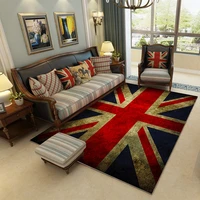 high quality retro carpet british flag rugs soft anti slip suction floor mat home hotel outdoor bedroom prayer parlor blanket