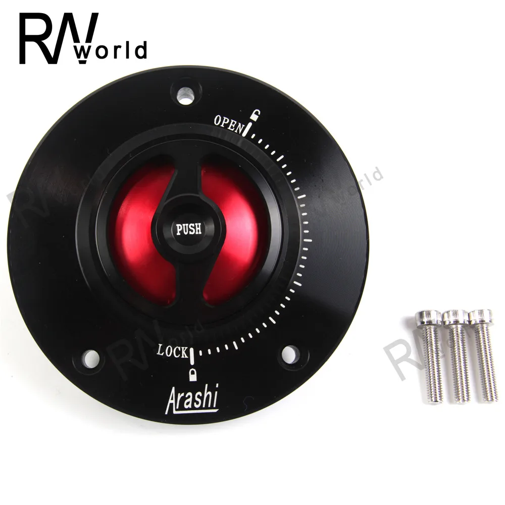 

Motorcycle CNC Aluminum Fuel Tank Cap Gas Oil Tank Cover Petrol Cover For SUZUKI 108mm 3 Mounting Spots GSXR 1000 600 1300