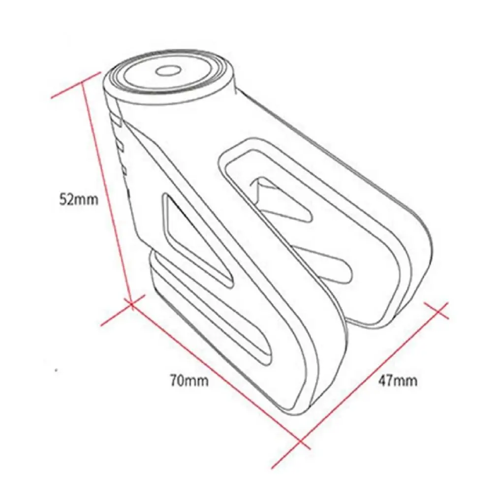 Замок для дискового тормоза с защитой от кражи 6 мм |