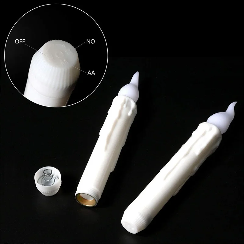 Свечи светодиодные конусные с пультом дистанционного управления 6/12 шт.