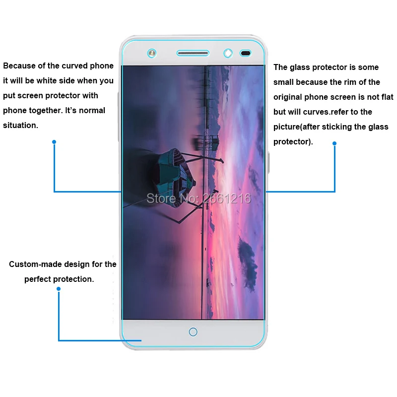 Закаленное стекло 9H 2.5D Премиум Защитная пленка для ZTE Blade A2 5 0&quot|screen protector film|protector