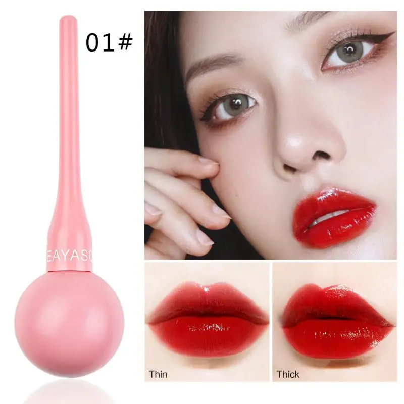 Lollipop Lip Glaze Tint Pump Crystal Waterproof Gloss Niche Small Pepper Stain Moisturizing Sexy Flash TSLM1 |
