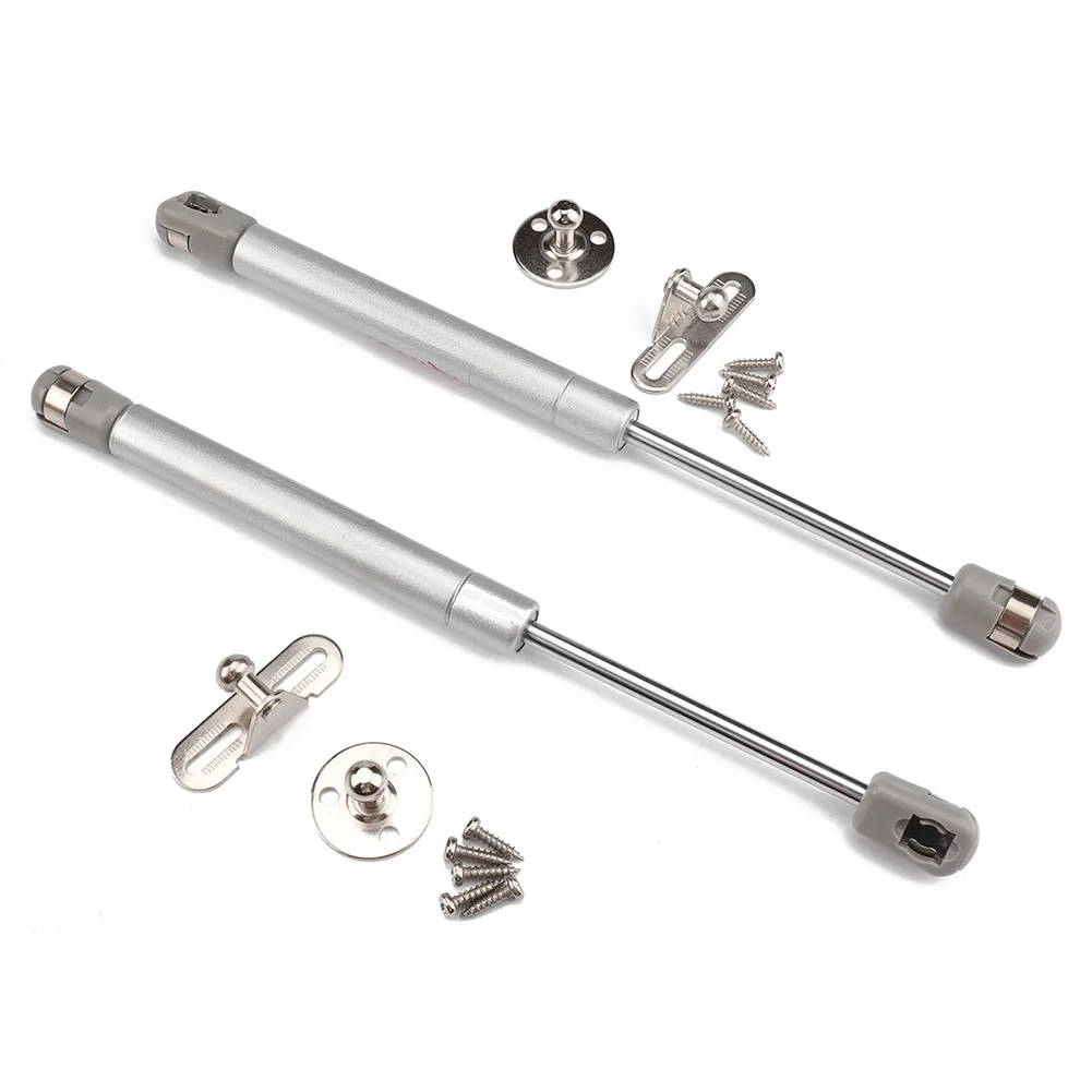 

4pcs 100N 22.5lb Universal Pneumatic Cabinet Hinge Front Hood Soft Close Strut Bar Rod Furniture Gas Spring Lift Support Steel