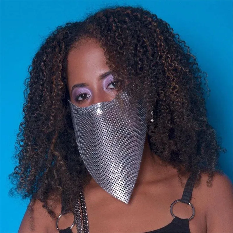 2020 сетчатая металлическая фотомаска для ночного клуба фотосессия летней