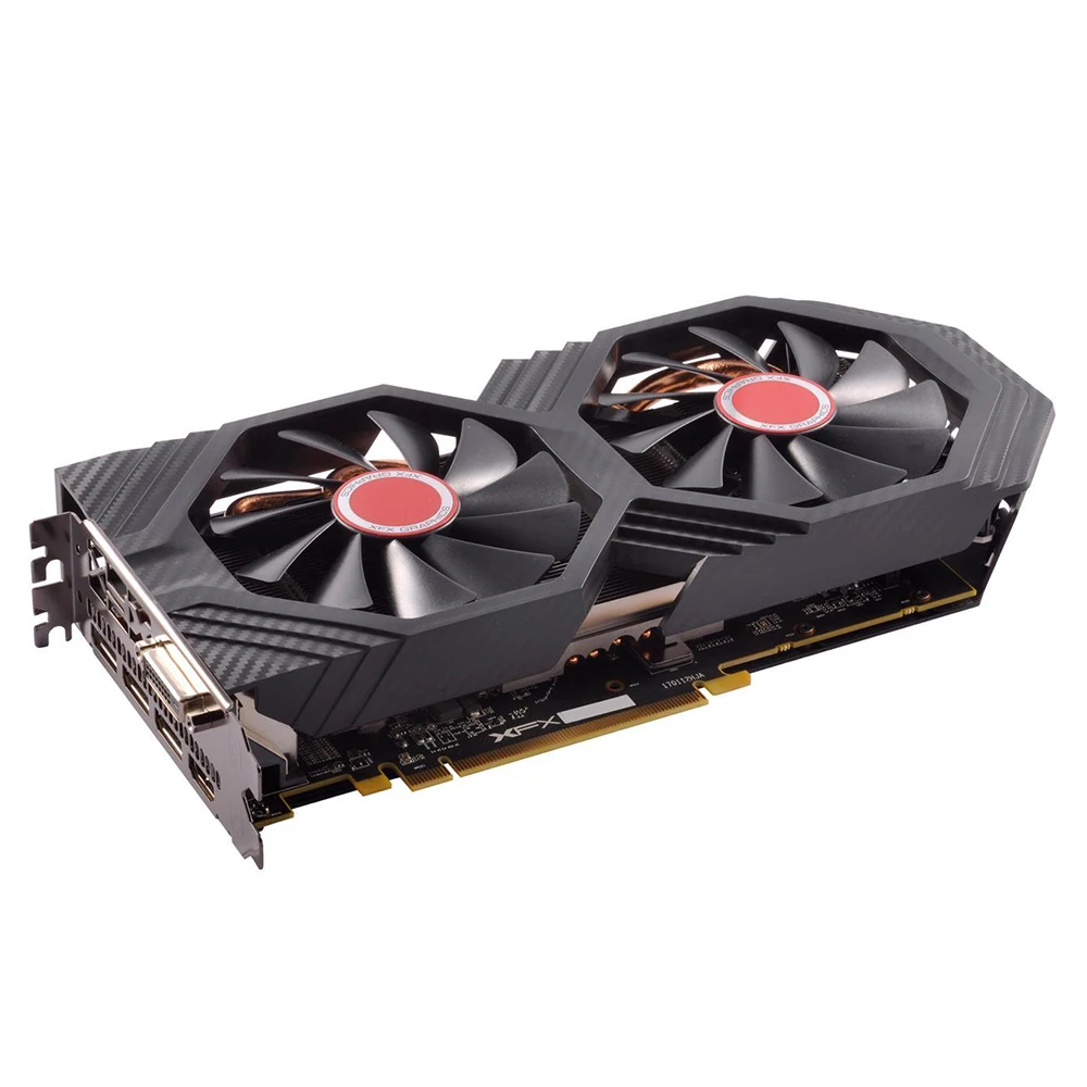 Видеокарты XFX Radeon RX580 4 ГБ DDR5 AMD графическая карта GPU RX 580 Гб игровая видеокарта для