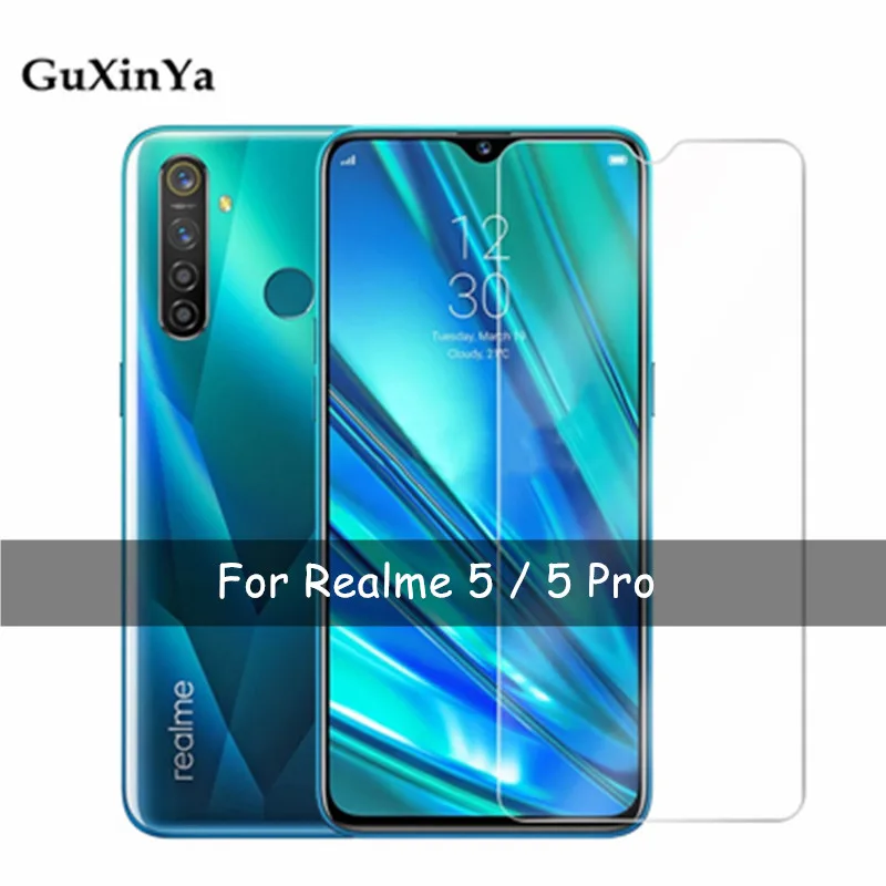 Защитное стекло закаленное 9H для OPPO Realme 5/ 5 Pro | Мобильные телефоны и аксессуары